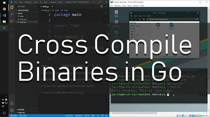 Cross compile binaries in #golang ( windows to linux and vice versa )
