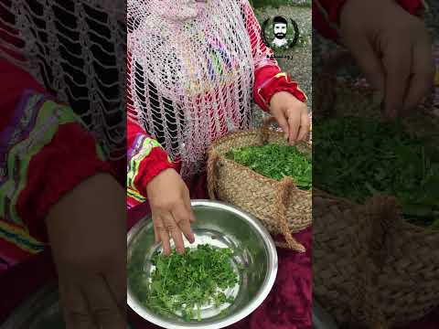 تهیه سبزی مخصوص ترش واش