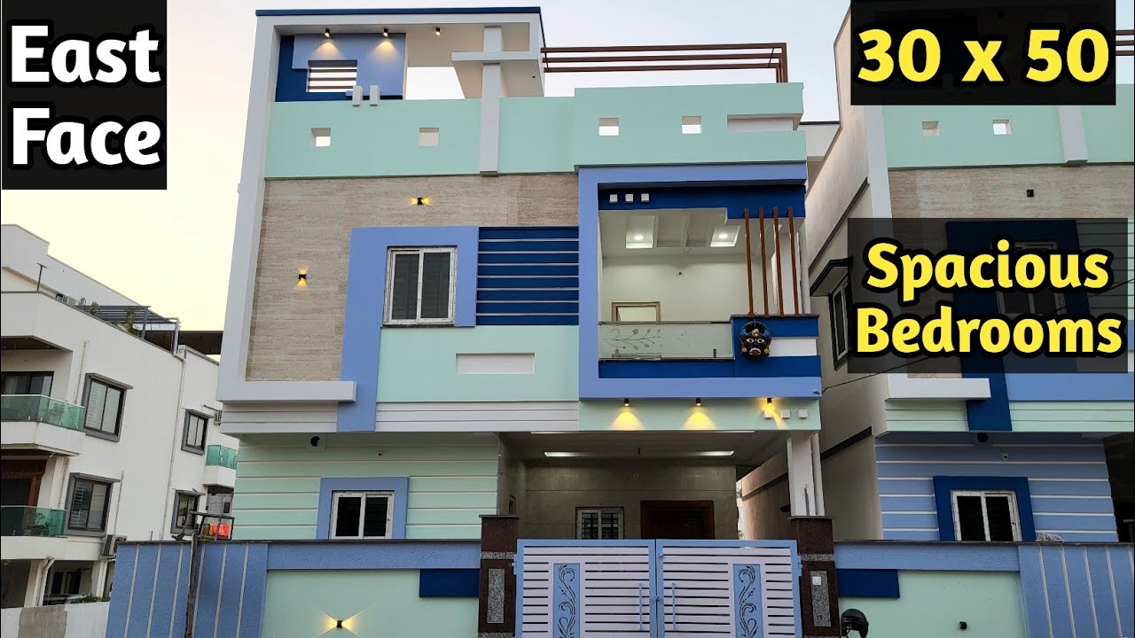 1.60 Cr| 167 SqY 2800sft East Face| New Luxury Duplex House for sale in Hyderabad| 3 BHK Villa 30x50