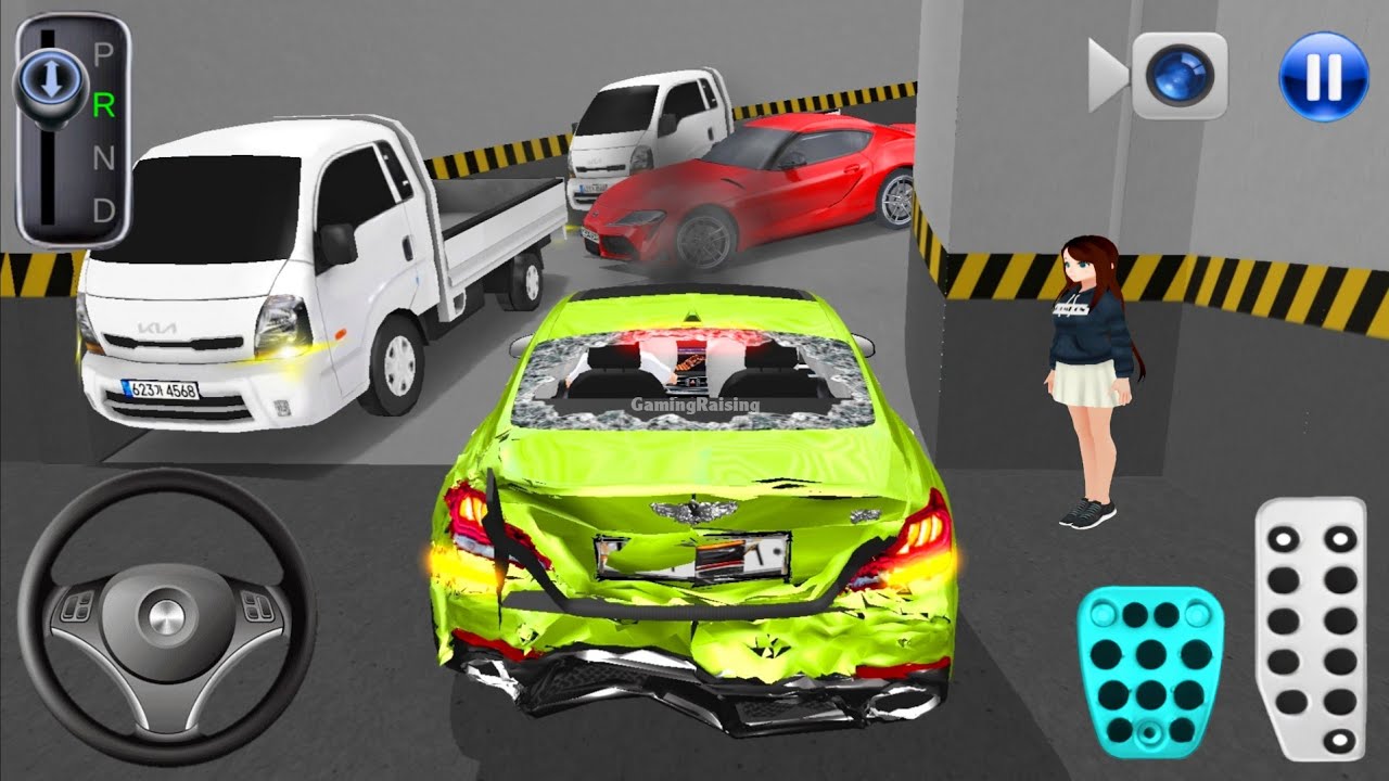 New Mercedes car Stuck in Parking Garage - 3D Driving Class 2026 - 3D Driving Class Game - Car Game