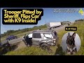 K9 Heroics: Trooper's Car Flips During High-Speed Chase
