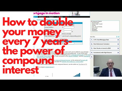 How To Double Your Money Every 7 Years-The Power Of Compound Interest