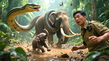 Giant Python Crushes Elephant in Amazon Jungle