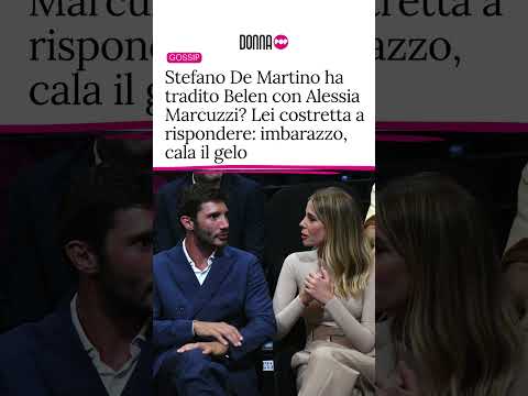 Video Stefano De Martino ha tradito Belen con Alessia Marcuzzi? Lei costretta a rispondere: gelo in sala