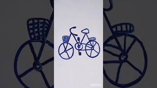 New Drawing Art Tube Shorts Art To Draw Bicycle 👍👌💕