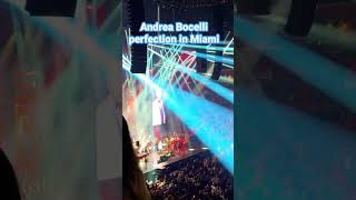 Andrea Bocelli perfect end notes in Miami