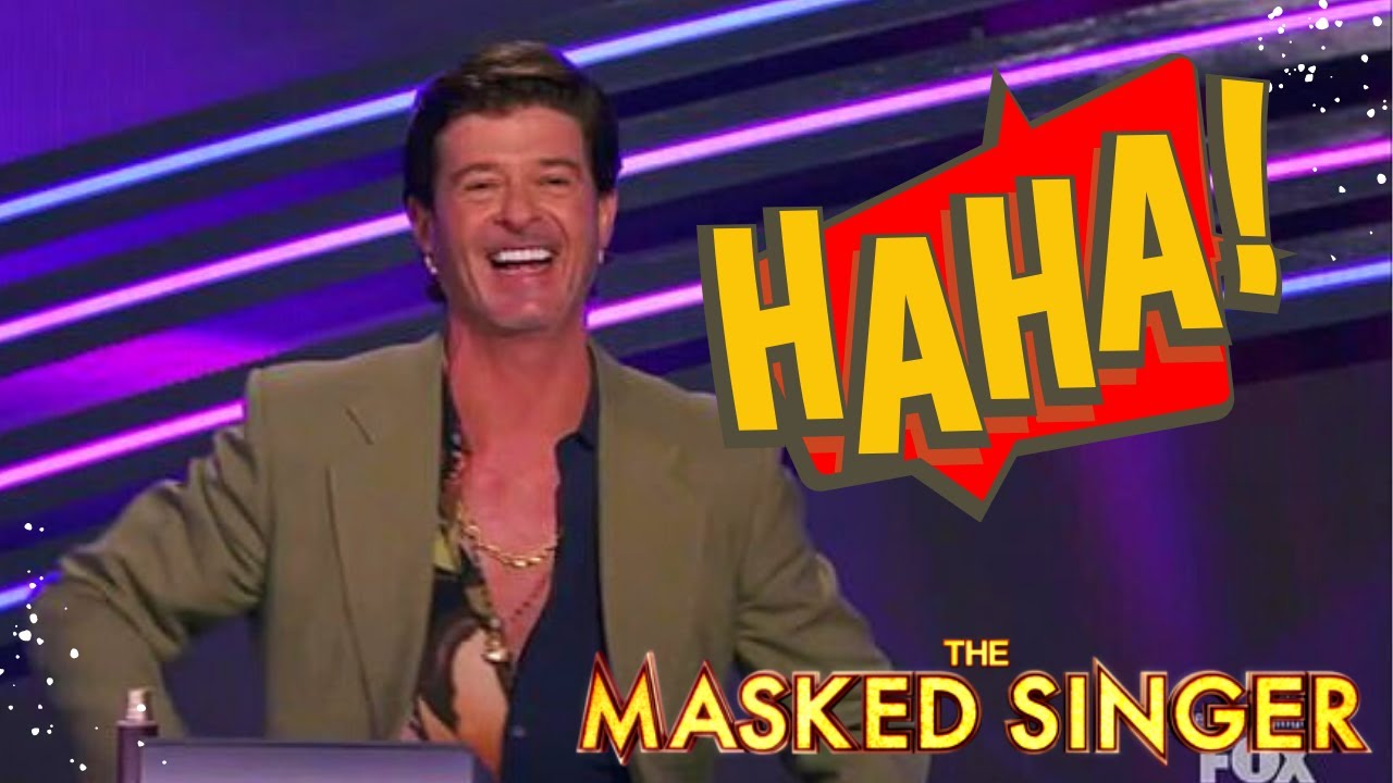 The Top Robin Thicke's DAD JOKES Masked Singer Season 6 YouTube