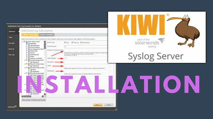 Install Solarwinds Free Kiwi Syslog Server