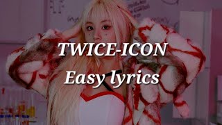 TWICE-ICON Easy lyrics