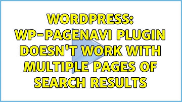 Wordpress: WP-PageNavi plugin doesn