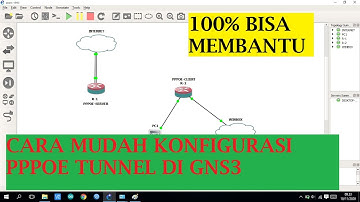 KONFIGURASI TUNNEL PPPOE | GNS3 | MikroTik