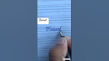 Faisal | name in cursive | calligraphy writing | capital letter F | Stylish name | #reels #shorts