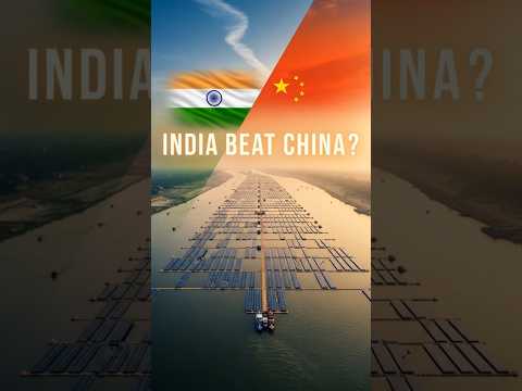 India Beat China… With Solar Panels on Water !? #india #china #indiavschina #solar #solarpanel