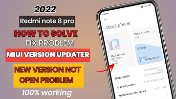 HOW TO SOLVE FIX PROBLEM MIUI VERSION UPDATER NOT OPEN || REDMI NOTE 8 PRO||