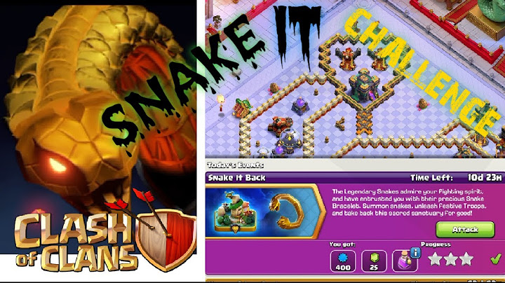 Easily achieve 3-star Snake It Back Challenge 🎯 | CLASH OF CLAN | #coc #new event #trending