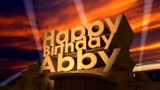 Happy Birthday Abby