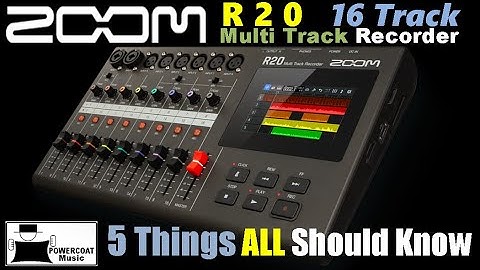 ZOOM R20 Multi Track Recorder: 5 Things You Should Know