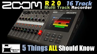 ZOOM R20 Multi Track Recorder: 5 Things You Should Know