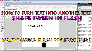 How to turn Text into Another text in Flash | Macromedia Professional 8