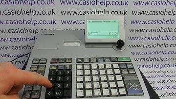 How To Log Into Training Sales Mode On Casio SE-S3000 PCRT2100 Cash Registers