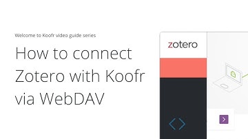 How to connect Zotero with Koofr via WebDAV