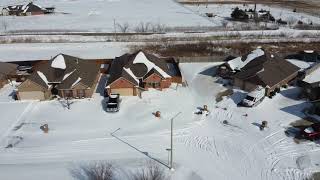 Drone footage Yukon Oklahoma Mavic Mini in winter 2.16.21