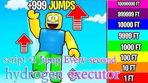 hydrogen executor script +1jump every second go to pin comment or description to try the script