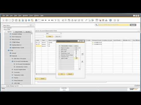 Advanced GL Account Determination in SAP Business One 9 0