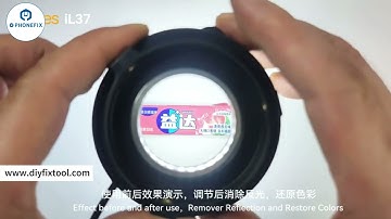 iFixes iL37 Microscope Polarized LED Ring Light Lamp for Remover Glare Restoring Colors