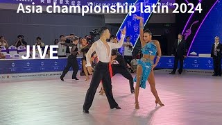 アジア選手権ラテン2024】大西大晶・咲菜組「JIVE」 - YouTube