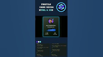 💣 GLASS Profile Card😵 #youtubeshorts #html #css #marketing #youtube #animation