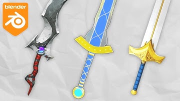 How To Make ANY Sword In 4 Minutes | Blender Tutorial