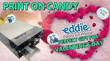 Eddie Edible Ink Printer prints photos on M&M