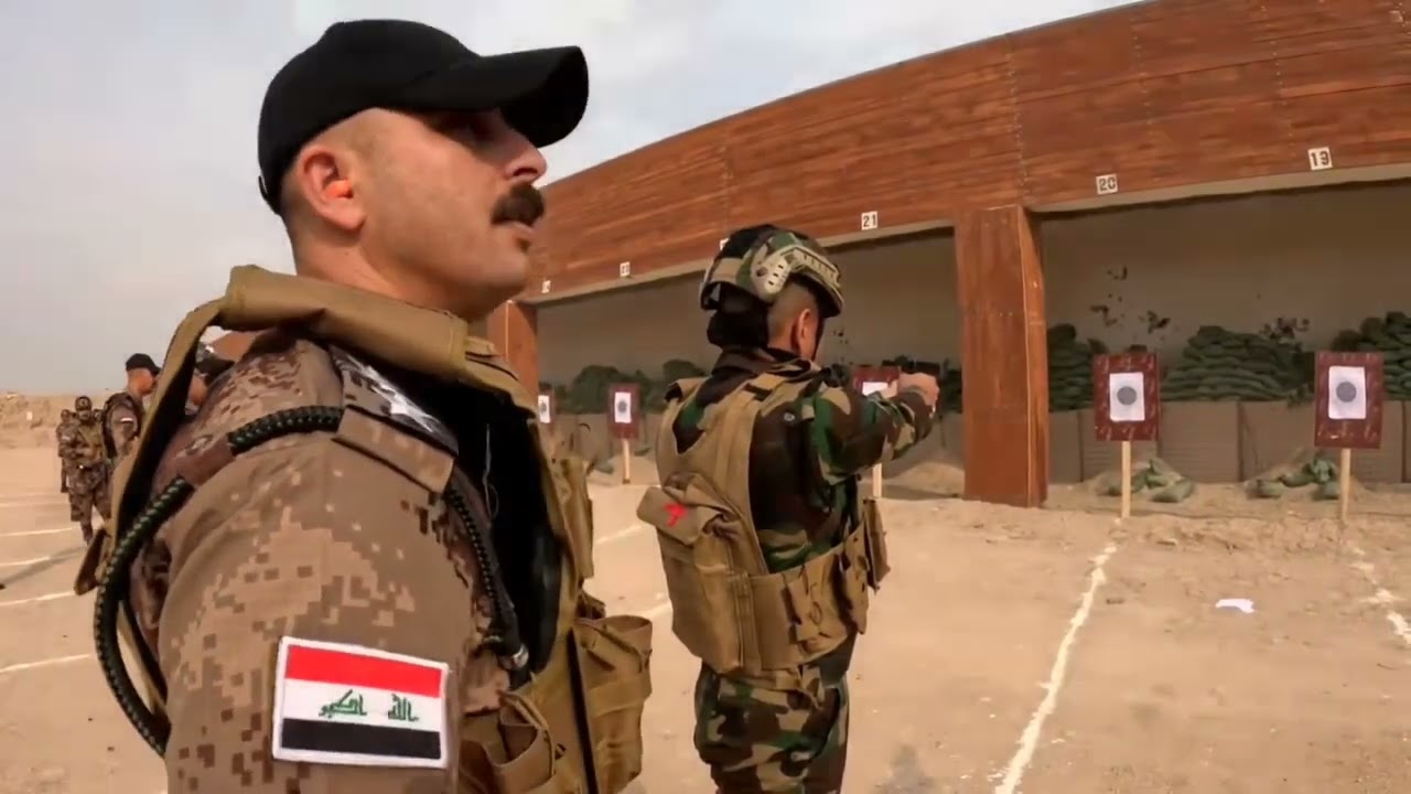 فعالية الرماية لطلبة الدورة  (٥٥) ضباط عالية في كلية الشرطة الثانية بمحافظة البصرة