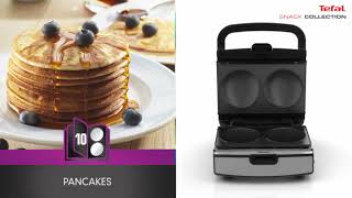 Appareil croques et gaufres sw853d12 gris clair Tefal