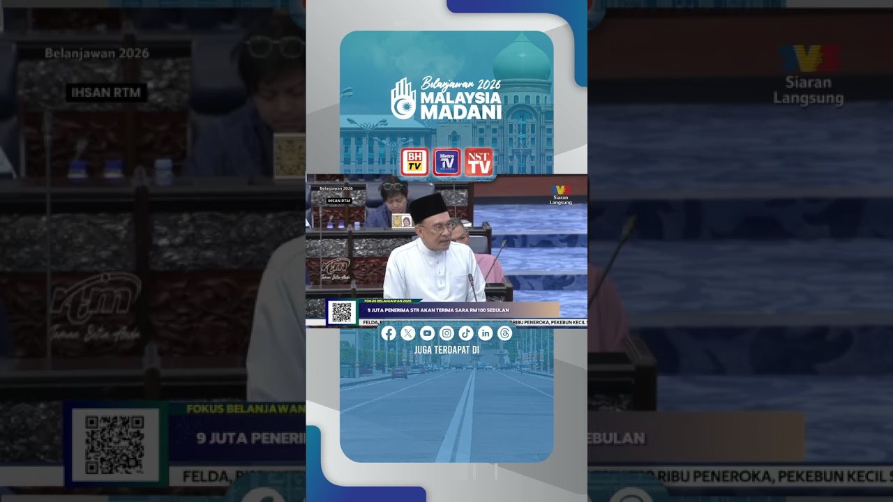 2026 Budget: 9 million STR recipients will receive RM100 SARA assistance per month