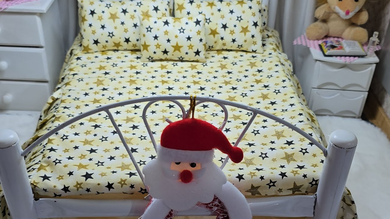 Como fazer colcha de cama para Barbie 🪡🛏️ | Tutorial fácil