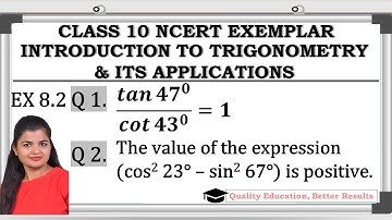 Exercise 8.2  Q 1 & Q 2 NCERT Exemplar  Class 10 Maths @MathsTeacher