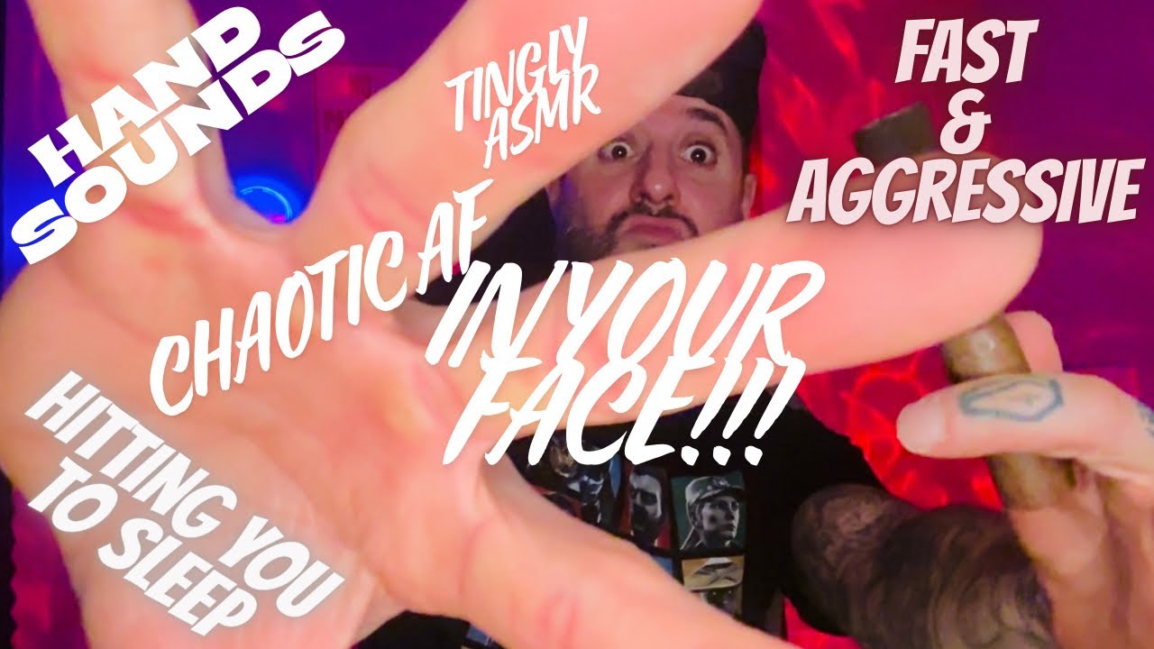 Звуки рук, визуальные эффекты и удары по лицу | Быстрый и агрессивный ASMR
