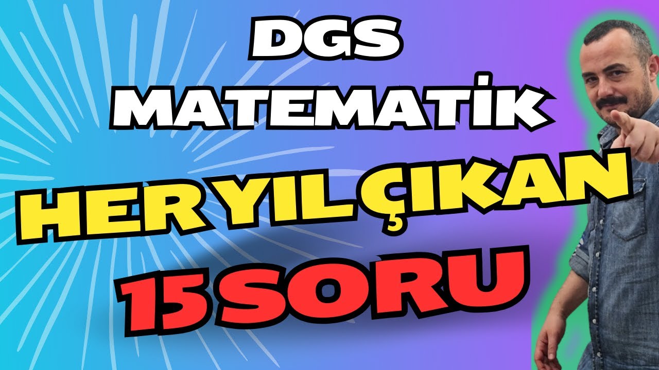 DGS Sınavında Her Yıl Gelen 15 Soru