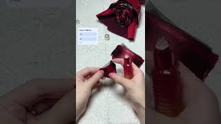 DIY Satin Ribbon Rose Bouquet Tutorial ❤️‍🔥#AestheticDIY #CreativeCrafts #FlowerMaking#yt #ytshorts