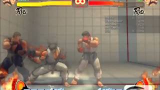 Crazy SFIV Ryu Corner Combos