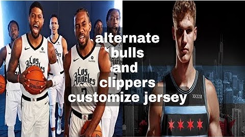 F1 VM bulls and clippers alternate customize jersey nba2k20 v98