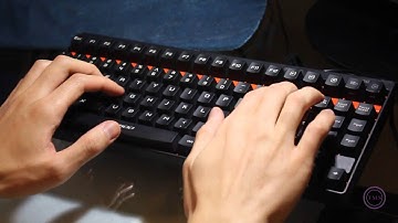 TMS Rapoo V500 Mechanical Keyboard with Yellow Switch Demonstration