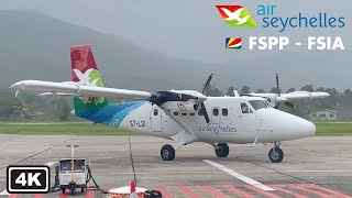 Experience the Desire of Air Seychelles DHC-6 Twin Otter Flight Report in 4K