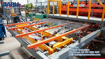 3-8mm full automatic ribs/ deformed/reinforce wire fence mesh welding machine with automatic falling