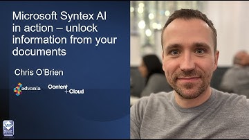 Microsoft Syntex AI in action - unlock information from your documents