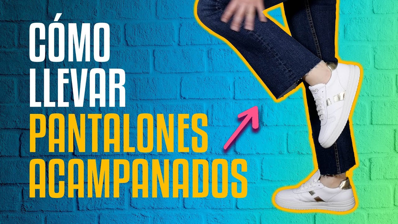 Cómo LLEVAR CAMPANA ✓ con Zapatos de moda | 8 outfits con pantalones anchos y zapatillas -