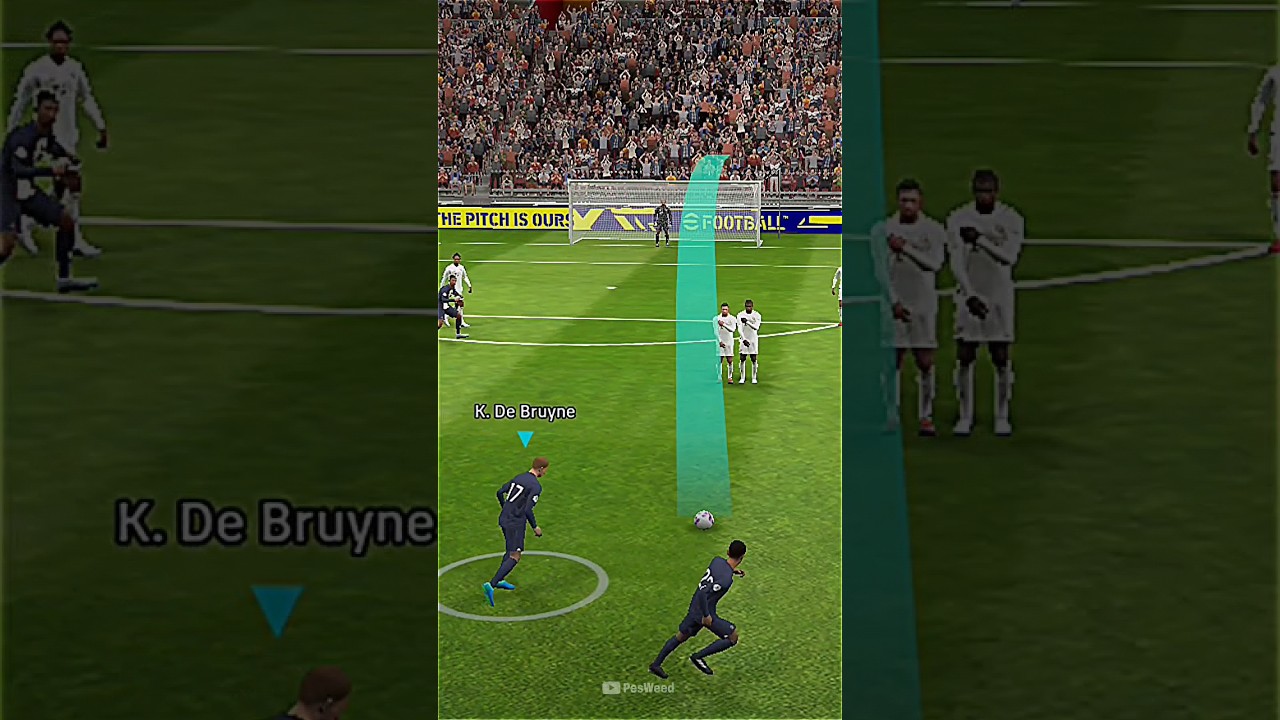 Impossible trivela free-kick😱 || pes 