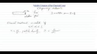 Validity Criterion of the Classical Limit News